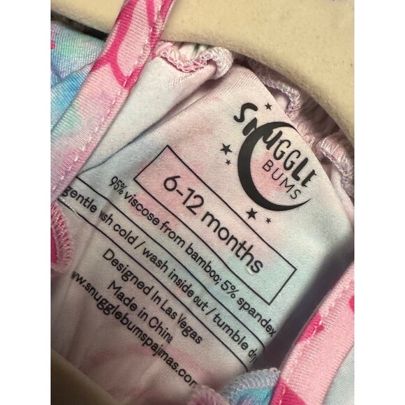 Snuggle Bums | Smiley Face Bamboo Romper | 6-12m - Picture 4 of 4